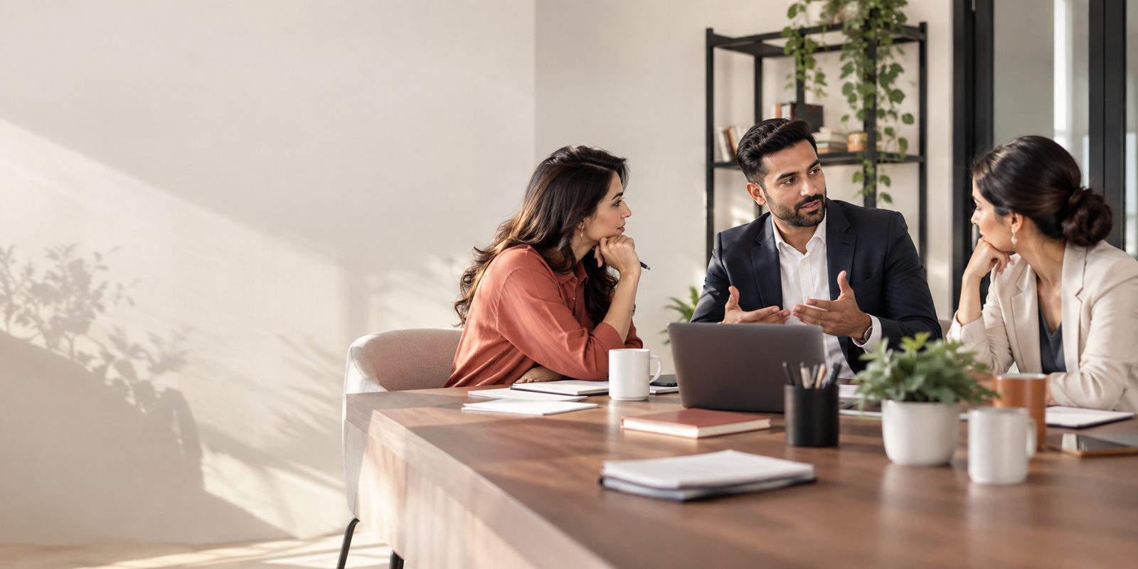 HR³ in a working conversation with a client leadership team
